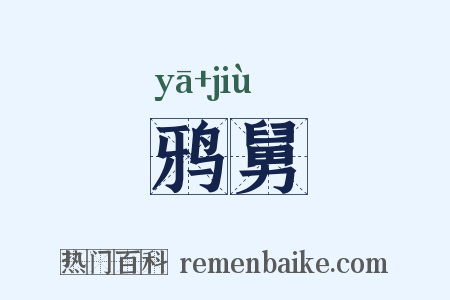 鸦舅是什么意思的图片
